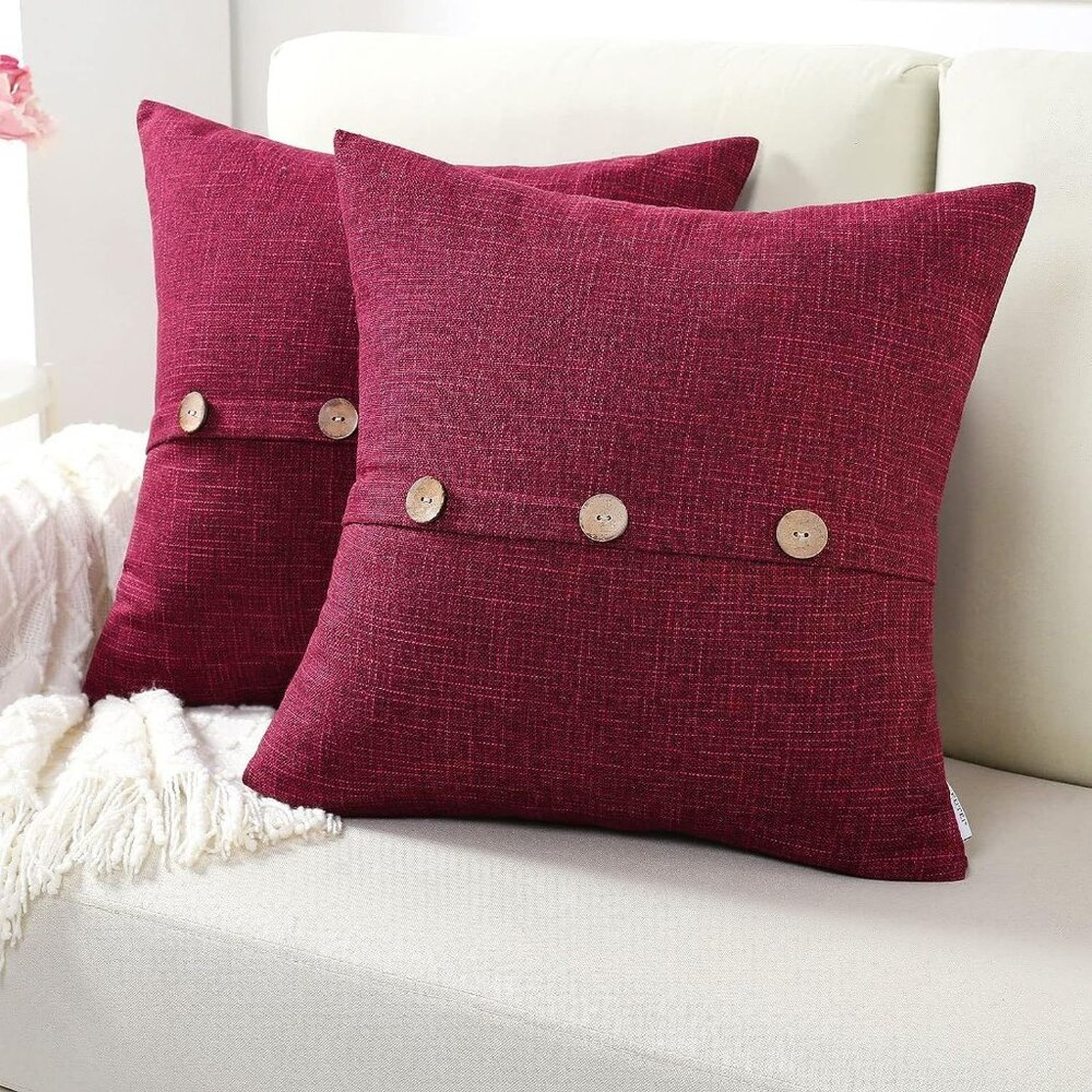 Throw Pillow Covers 20x20 Set of 2 Decorative Couch Pillow Case Cushion Cover